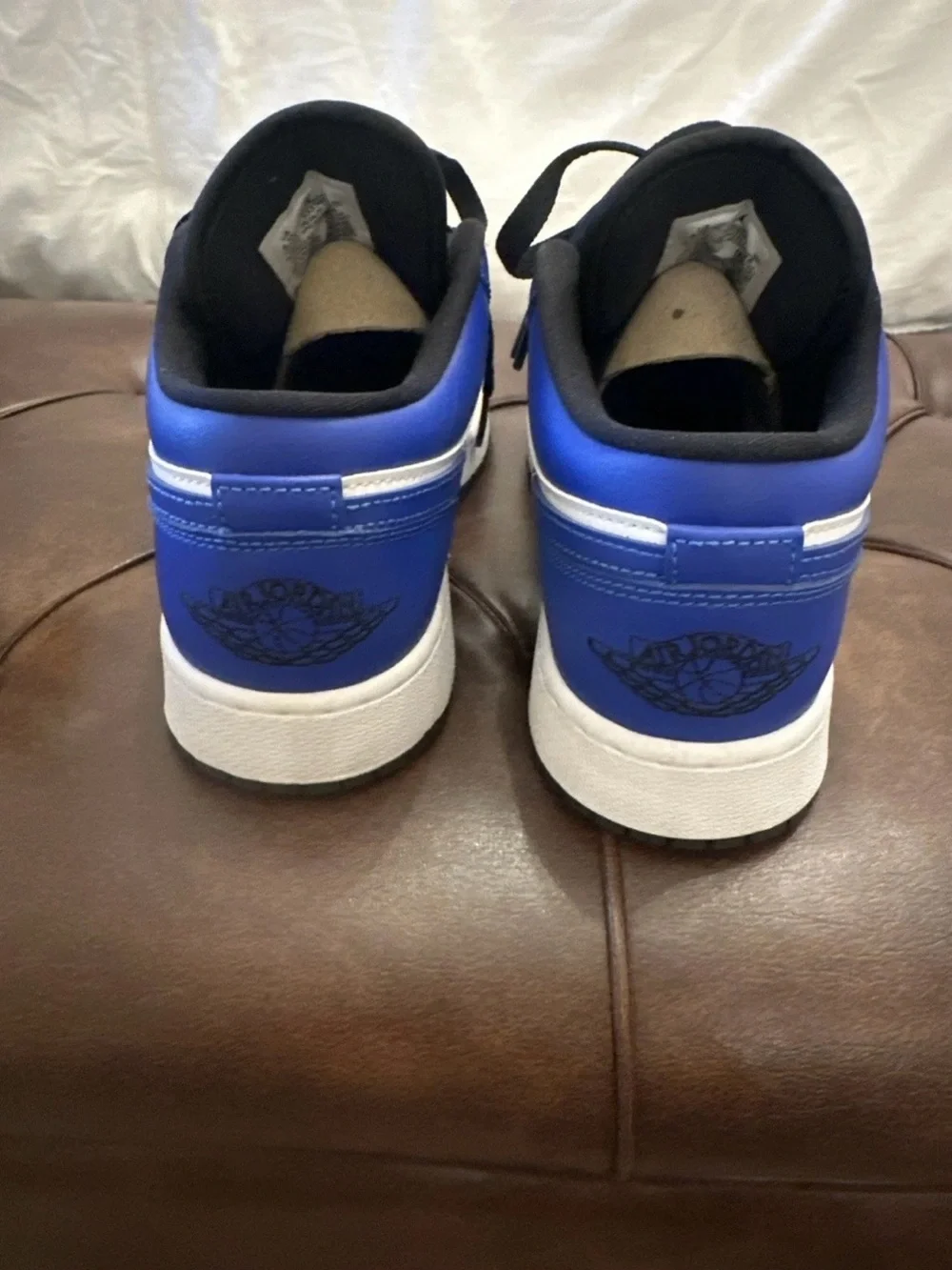 Air Jordan Men’s 6.5Y Low-Top Sneakers in Royal Blue/White